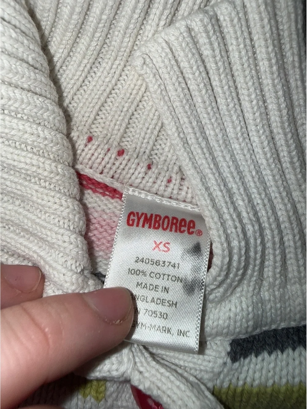 Gymboree vibrate rainbow striped cotton cardigan girls XS